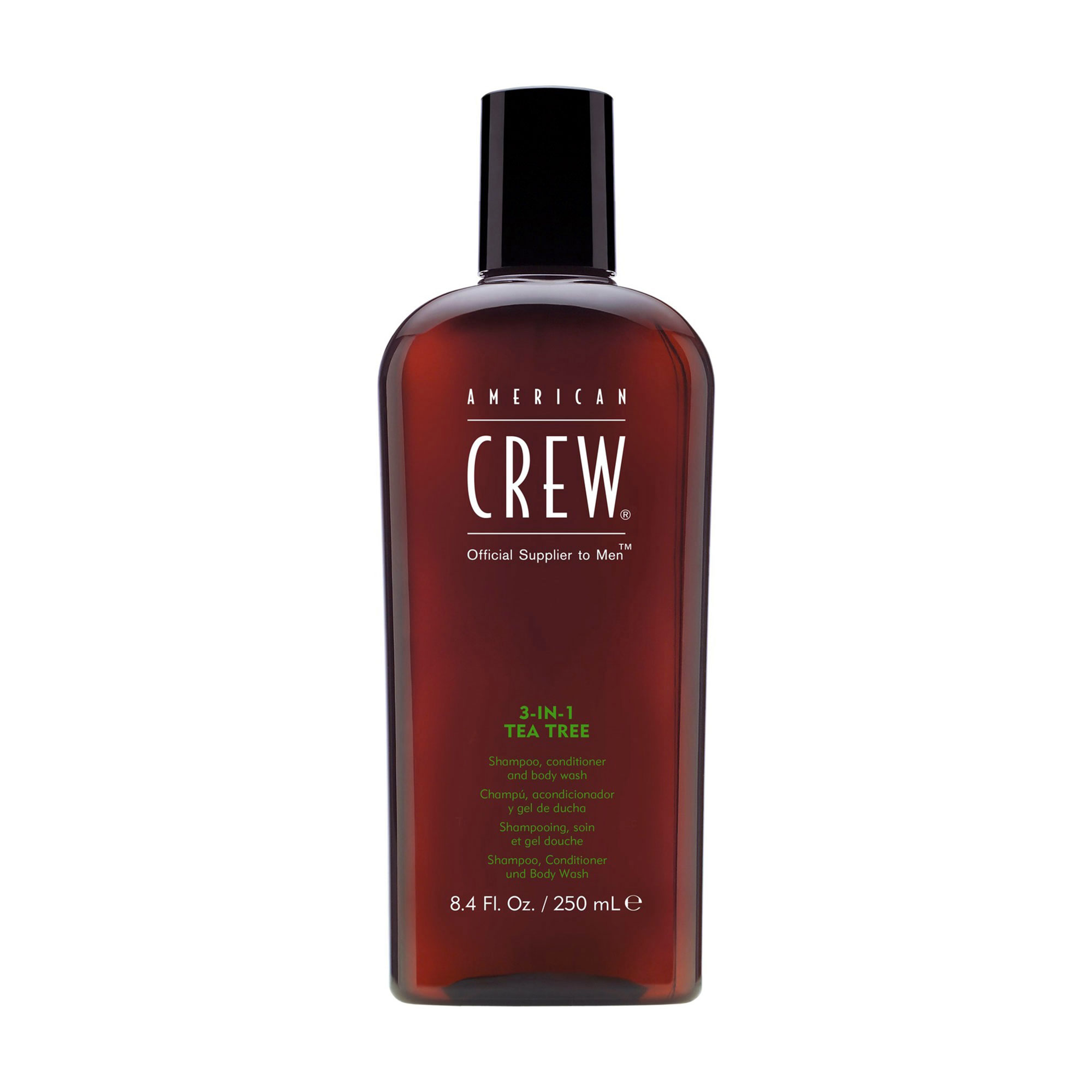 Засіб по догляду за волоссям та тілом American Crew 3-in-1 Tea Tree Shampoo, Conditioner and Body Wash Чайне дерево, чоловічий, 250 мл